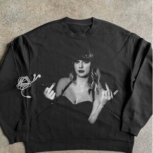 Taylor Swift Middle Finger Crewneck Sweatshirt